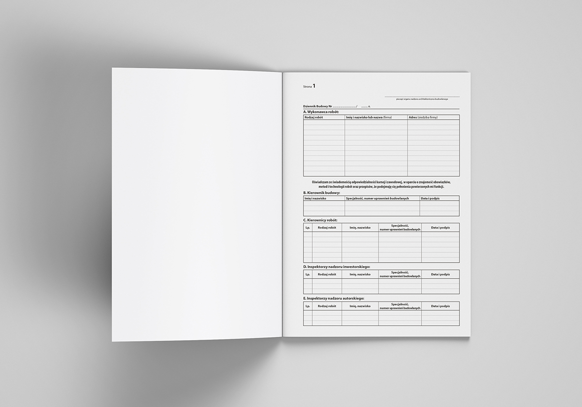 Dziennik budowy DB1 - wnętrze