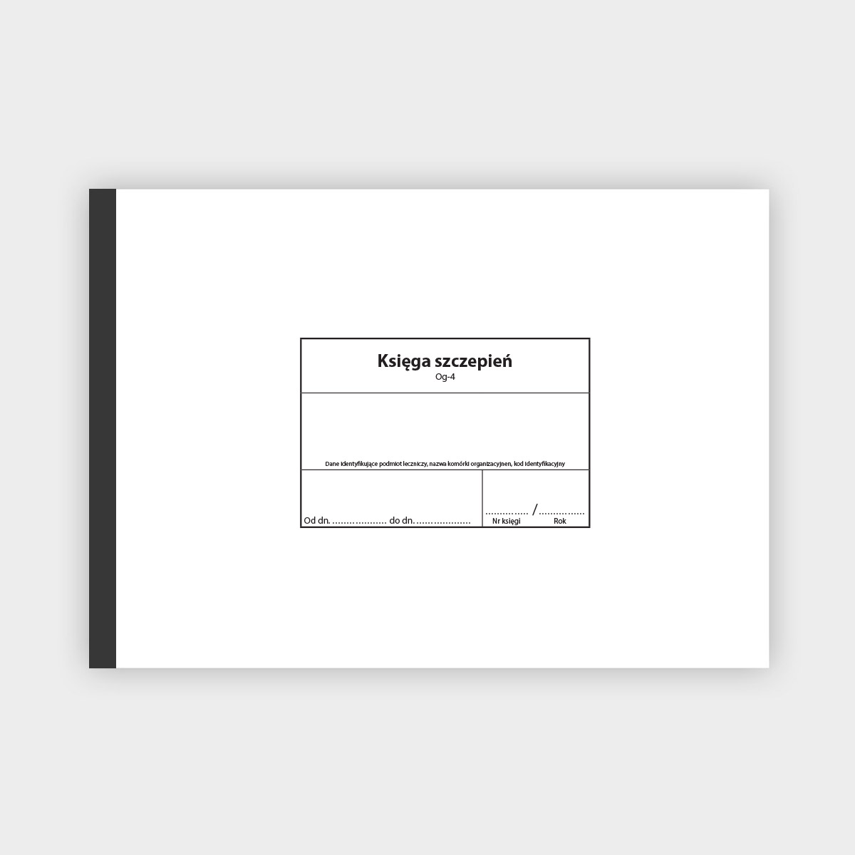 KSIĘGA SZCZEPIEŃ książka Og-4 okładka