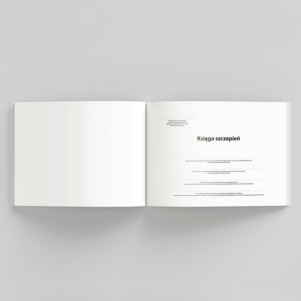 KSIĘGA SZCZEPIEŃ książka Og-4 strona tytułowa