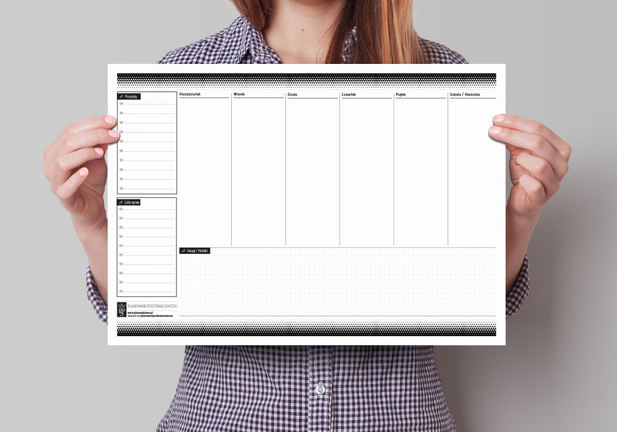 Podkład na biurko / Biuwar / Planer tygodniowy A3 (wzór B.4)