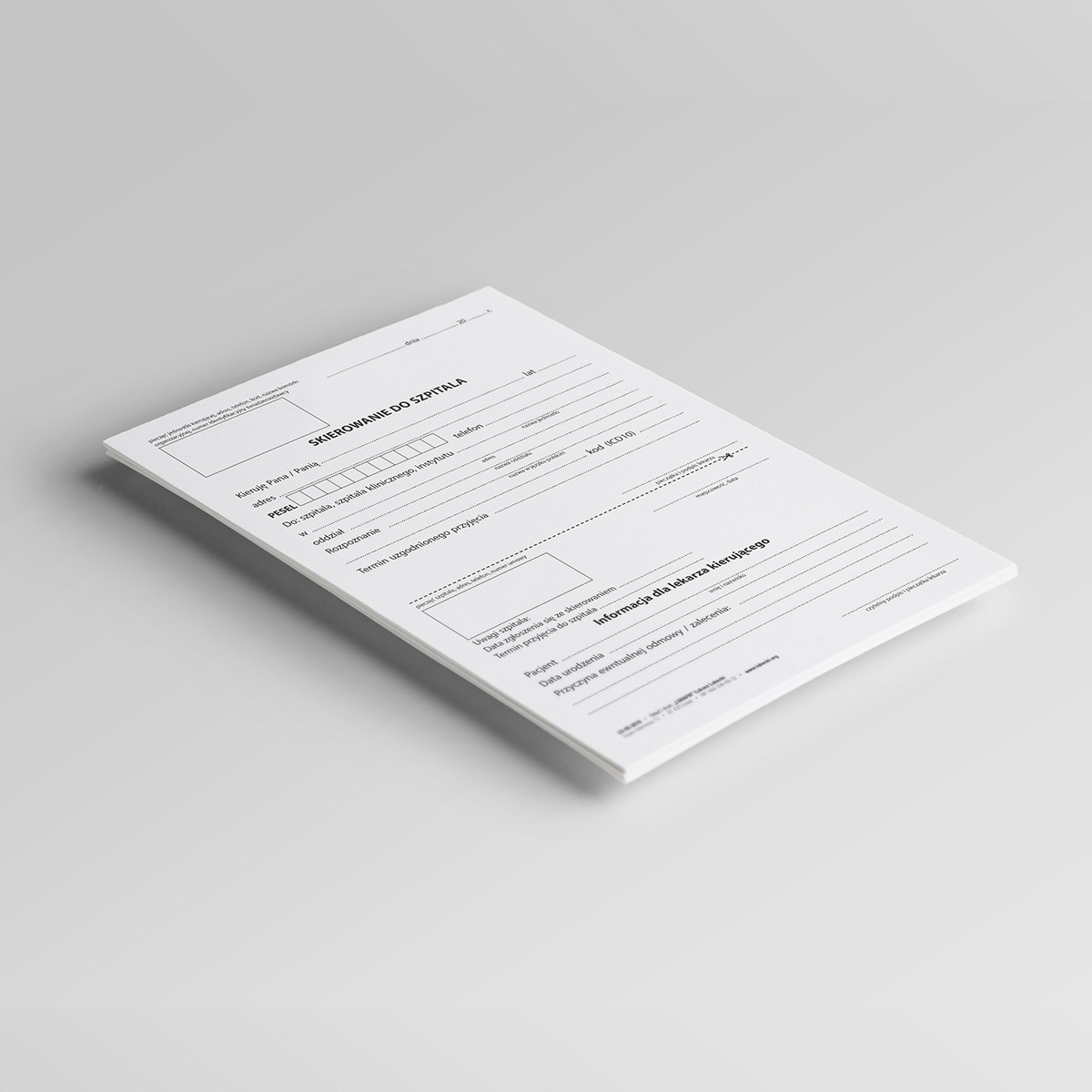 SKIEROWANIE DO SZPITALA