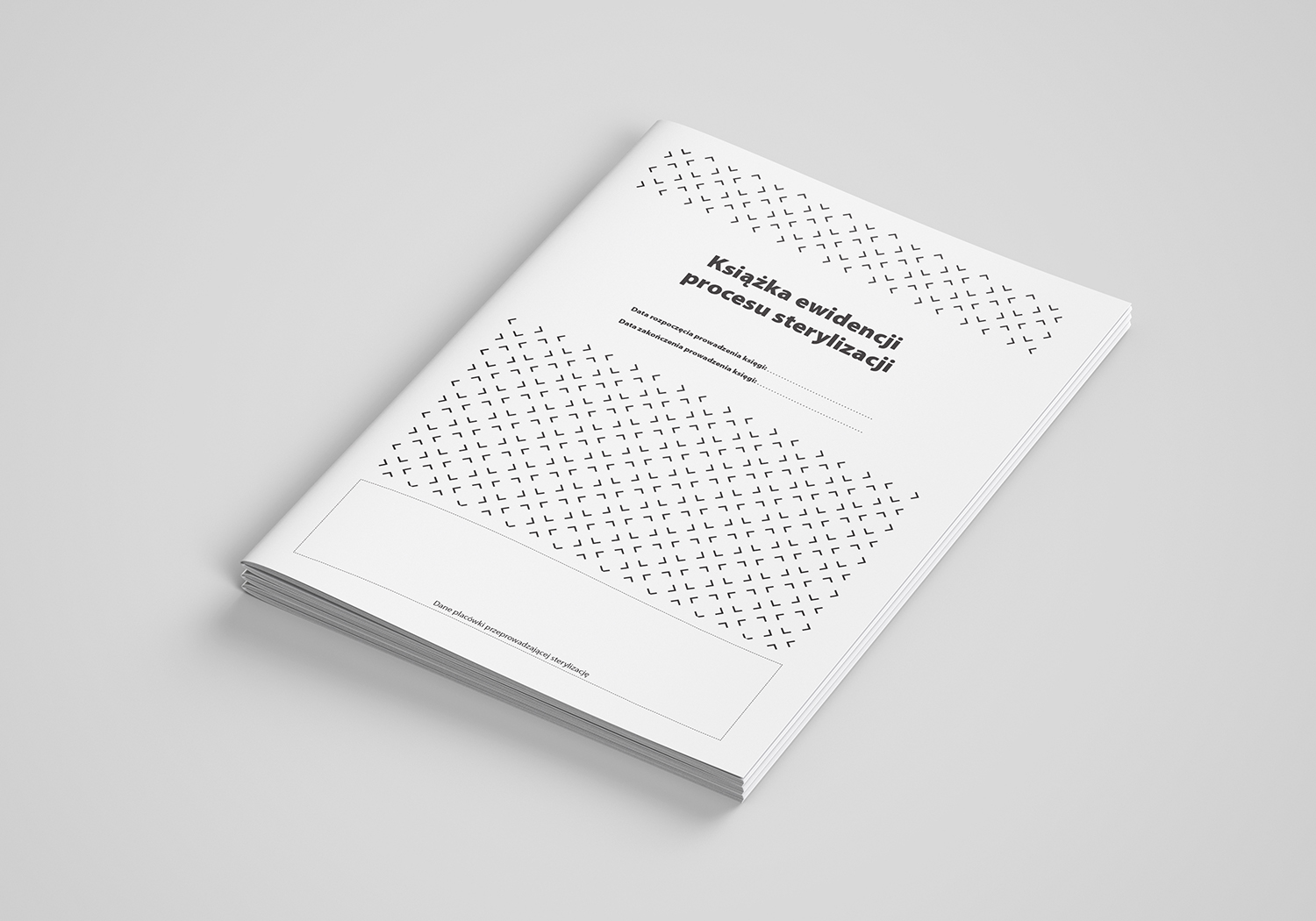 Książka ewidencji procesów sterylizacji A4 - okładka