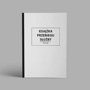 KSIĄŻKA PRZEBIEGU SŁUŻBY - OCHRONA OBIEKTU - Pu/A-108 - okładka